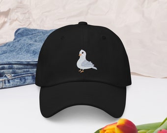 Dove Dad hat Embroidered Hat Basseball Cap Chino Cotton Twill Dad Hat Custom Hat Trucker Hat Gift For Dad Gifts For Her Gift For Him Vintage