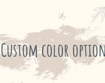 Custom Color Option for Sink Order