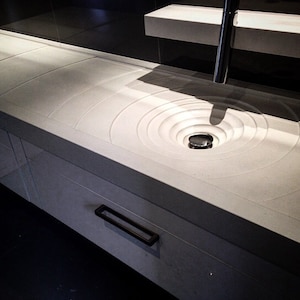 Handmade Concrete Raindrop Basin Sink