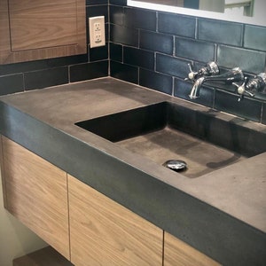 Handmade Standard Basin Concrete Sink ( NON-RAMP)