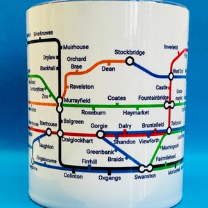 Edinburgh Metro Mug featuring a journey through the capital city of Scotland. image 2