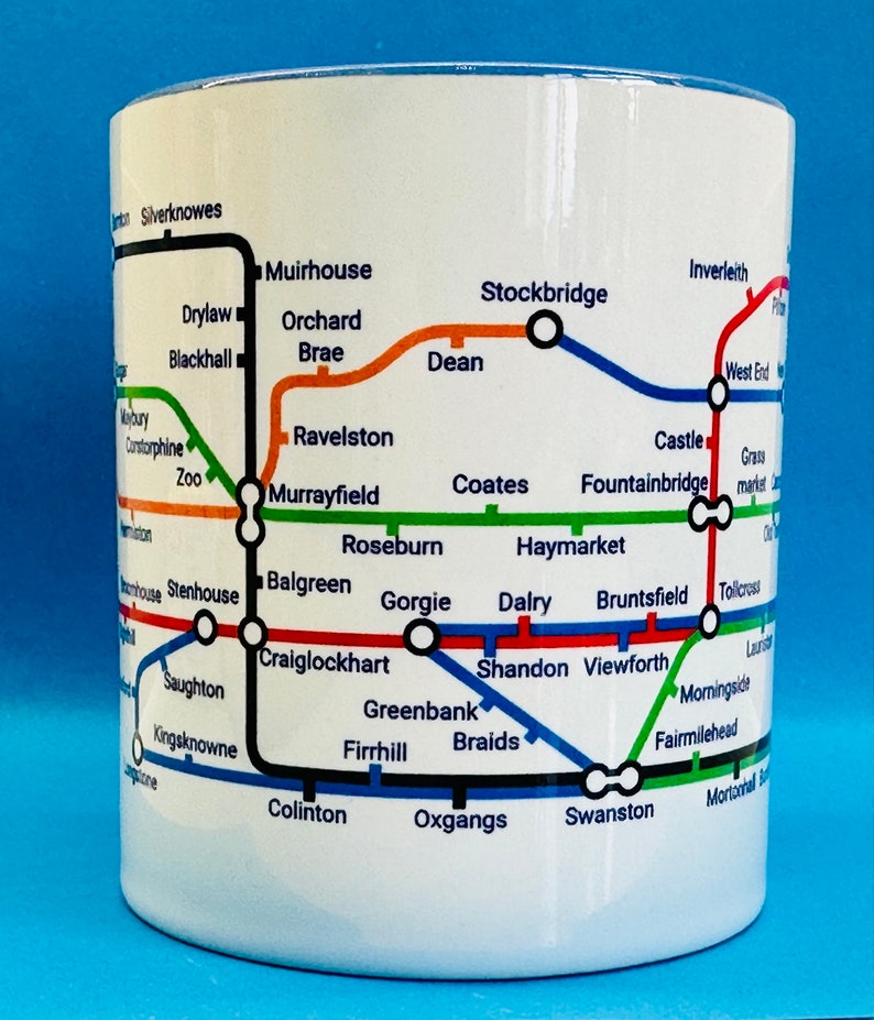 Edinburgh Metro Mug featuring a journey through the capital city of Scotland. image 2