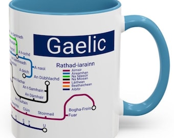 Ionad na Gàidhlig! Estudiantes de gaélico / taza de metro para niños / Regalos gaélicos / Escocia / SpeakGaelic / Alba