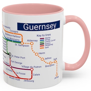 Guernsey Metro Mug – Celebrate Guernsey’s Charm, from St. Peter Port to Castle Cornet, Sark, and Iconic Landmarks