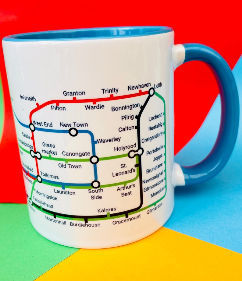 Edinburgh Metro Mug featuring a journey through the capital city of Scotland. image 6