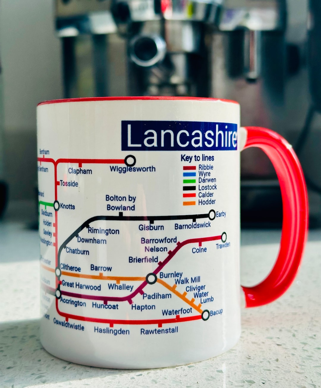 Lancashire Metro Mug Lancashire Gifts Metro New Home Gift Kitchenware