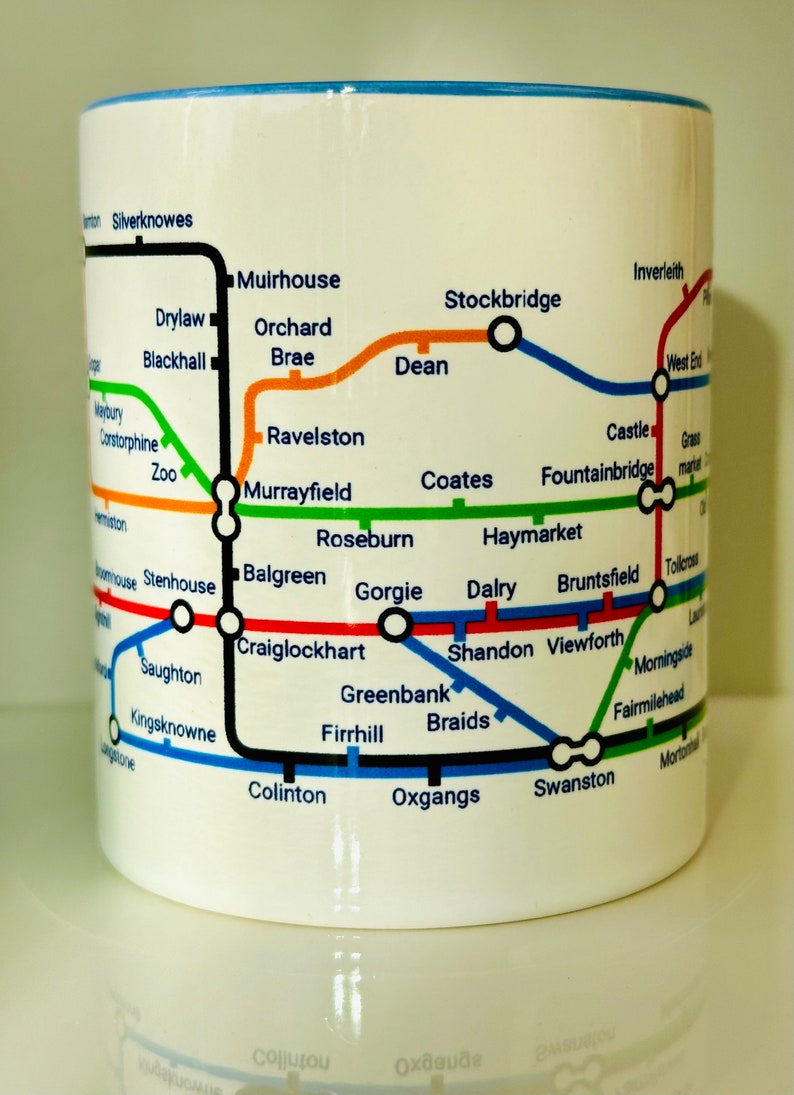 Edinburgh Metro Mug featuring a journey through the capital city of Scotland. image 4