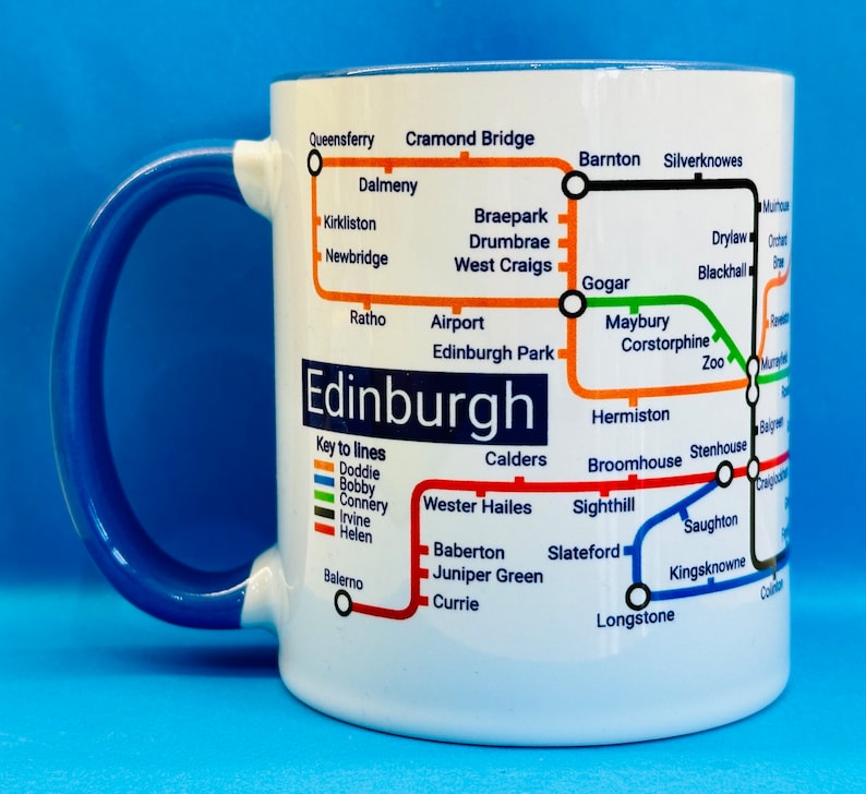 Edinburgh Metro Mug featuring a journey through the capital city of Scotland. image 1