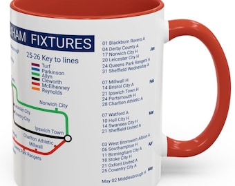 Wrexham football 25/26 - The Championship fixtures!! Featuring all opposition for the next promotion! Wrexham gift.