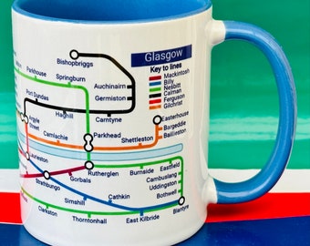 Glasgow Metro Mug. A trip around the Clyde.