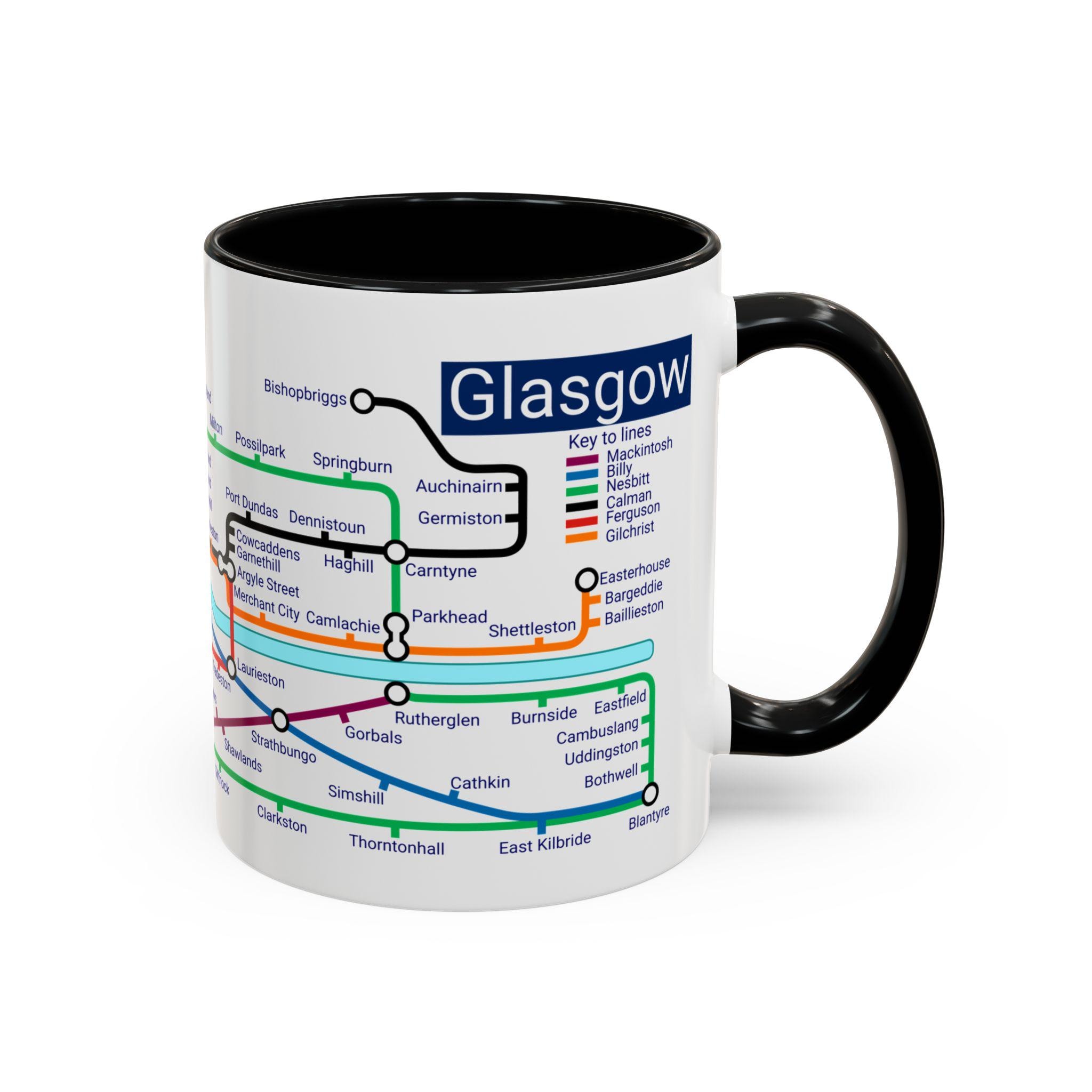 Glasgow Metro Mug. A trip around the Clyde - Celtic and Rangers fans