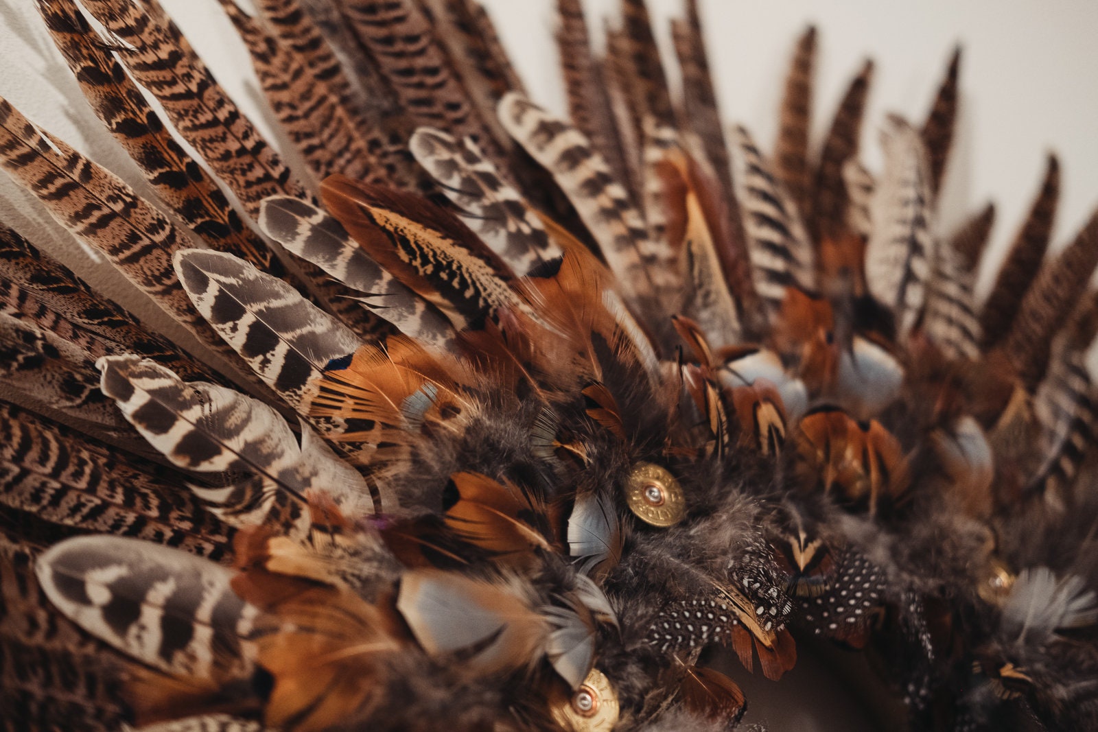 Feather Wreath with Shotgun Cartridges Etsy