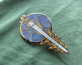 Sword of the Shieldmaiden | 80mm Enamel Pin