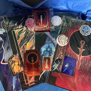 The Sorrow & Embers Bundle | Gift Bundles | Enamel Pin | Foil Print