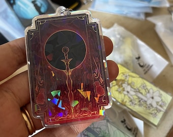 Eiskranz Schlüsselanhänger Charms | Epoxy Acryl (Broken Glass Holo)
