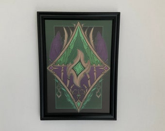 Bones of the Necrolords: A4 Print - World of Warcraft Shadowlands