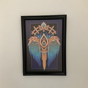 Wings of the Kyrian: A4 Print - World of Warcraft Shadowlands