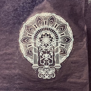 Watcher of the Mines | Clear Vinyl Sticker | 7 x 6 cm