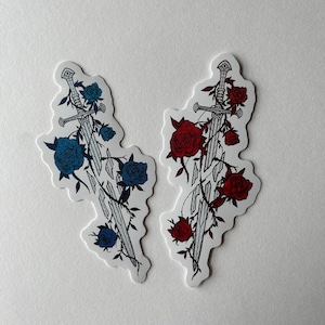 Roses of the Broken Sword | Vinyl Sticker | 10cm x 4.5cm