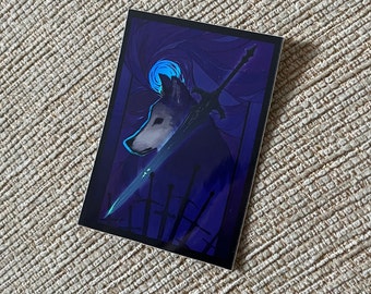 Moon of the Great Wolf | Holographic Sticker | 7 x 5cm