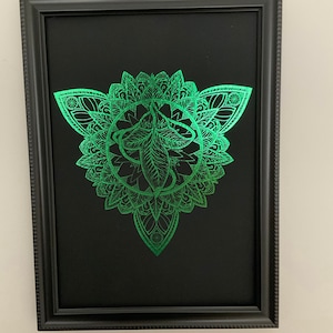 Leaves of the Elves | A4 Green Foil Print