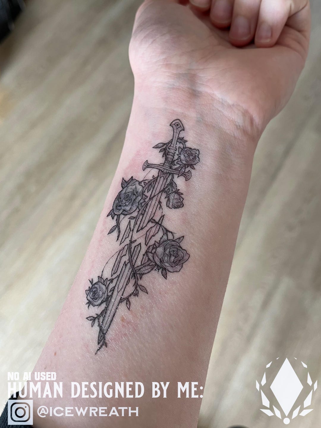 Icewreath Temporary Tattoos - Etsy, image size:1080x1440