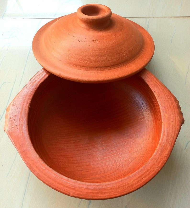 Clay Pottery Mud Pot/Earthen Handi for Cooking and serving 1/2 | Etsy