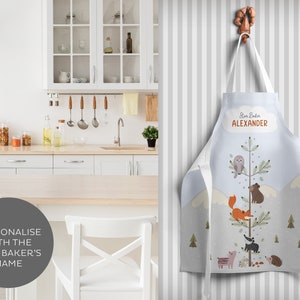 Personalised Kid’s Apron Baking Apron for Kids Cooking Apron Gifts for Kids Baking Gifts Star Baker Custom Mini Chef Apron, Children&#39;s Apron
