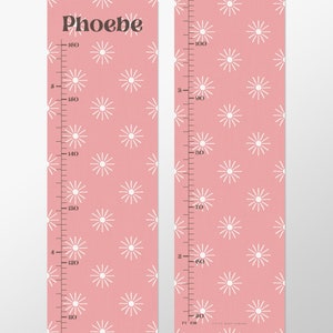 Personalised Scandi Children's Height Chart Boho Kids Growth Chart Nursery Decor Playroom Ruler Boho Kids Wall Art, Girls Bedroom Decor image 5