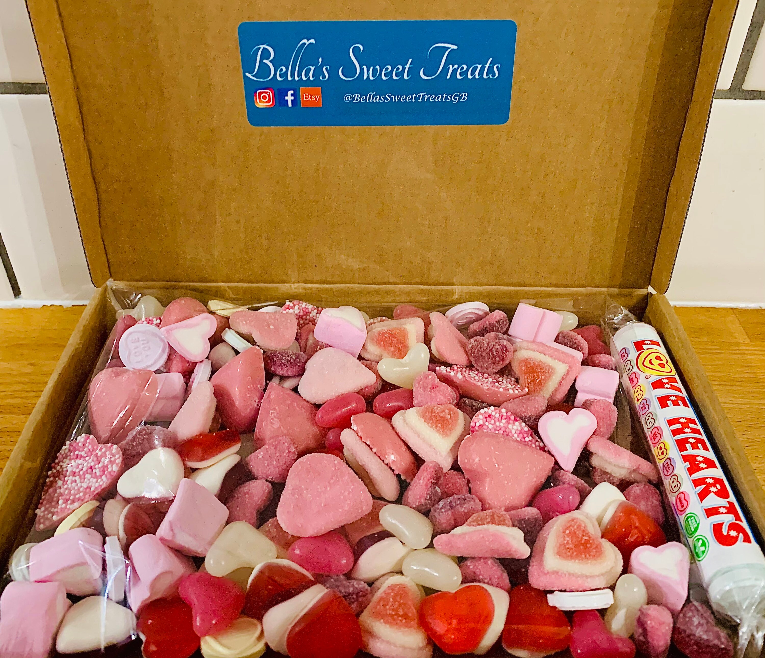Personalised LOVE HEART Sweets & Chocolate Box Valentines Etsy