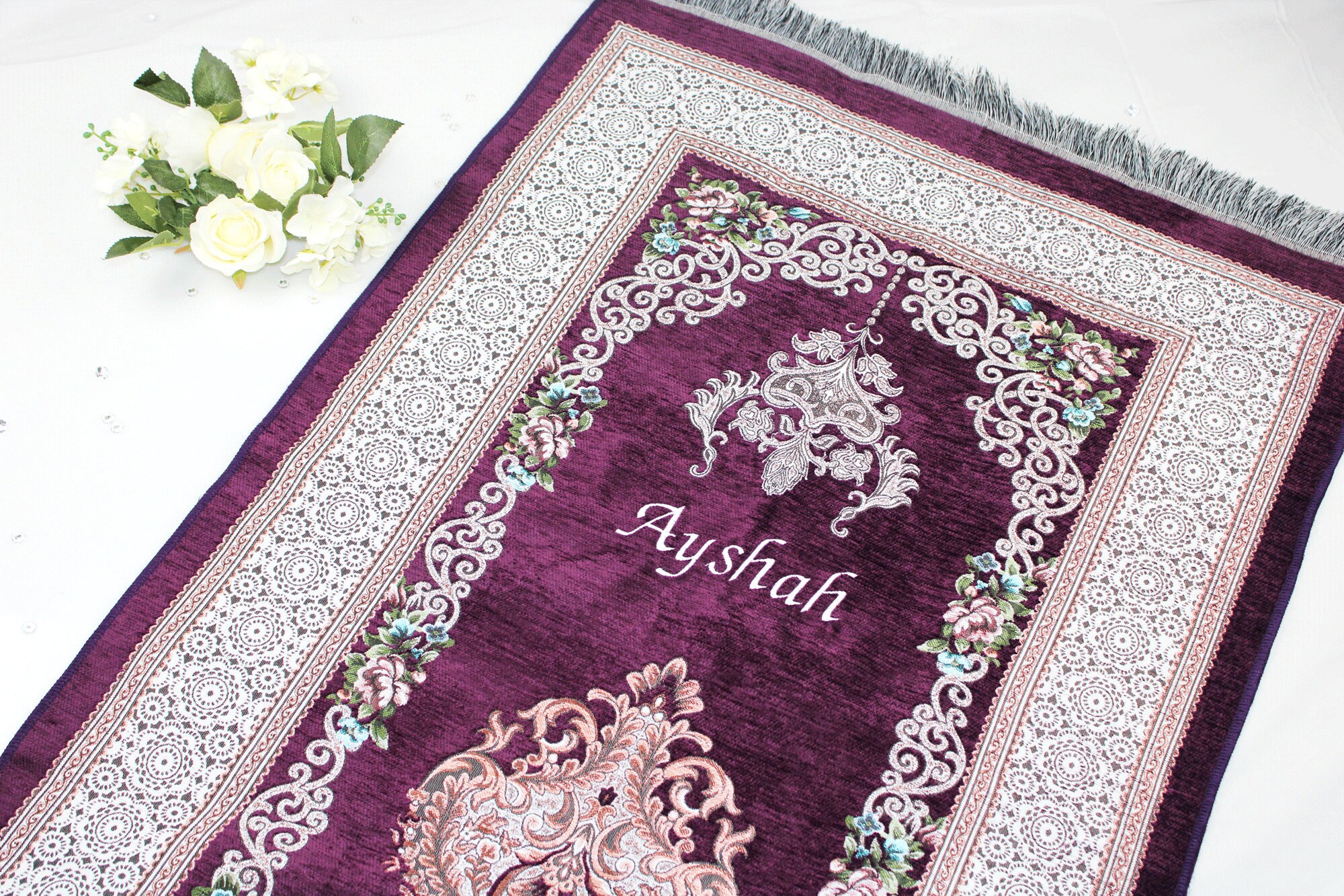Personalised Prayer Mat Musallah Namaaz Prayer Salah/ Rug Etsy