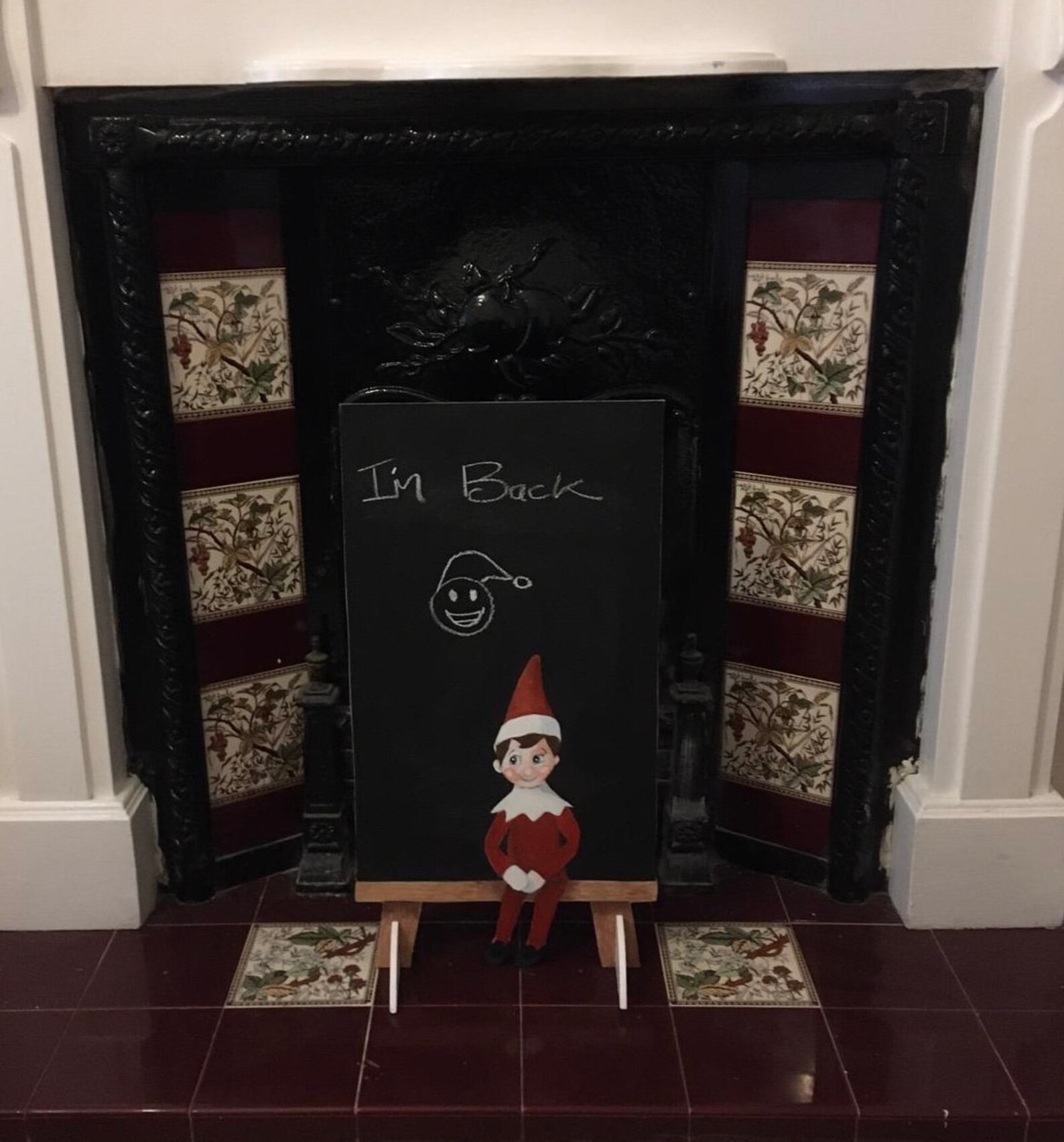 Elf on the Shelf Standup Chalkboard Christmas Decoration/ Etsy