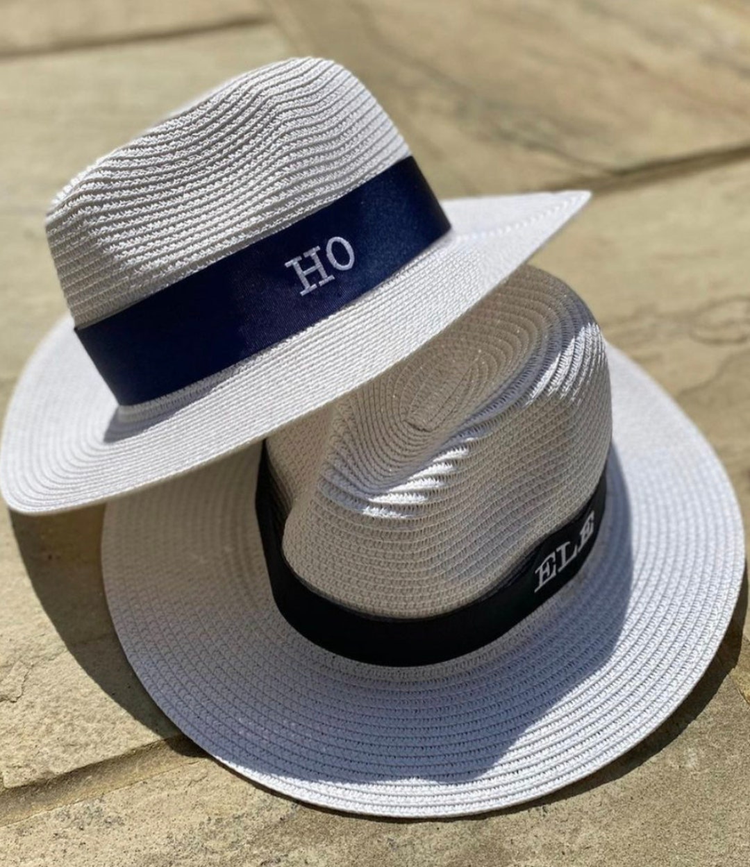 Personalised Beach Fedora Summer Hat Embroidered Logo Fedora Etsy