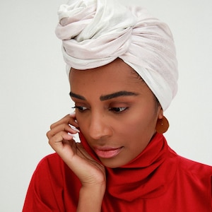 Pink Silver Turban Headwear: Women&#39;s Fashion Chemo Hat