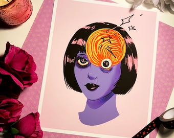 Uzumaki Illustration Print