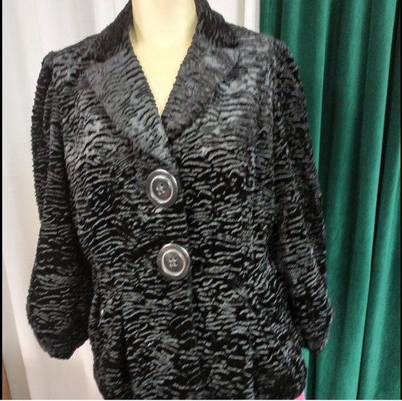 Vintage Faux Mink Blazer - image 2