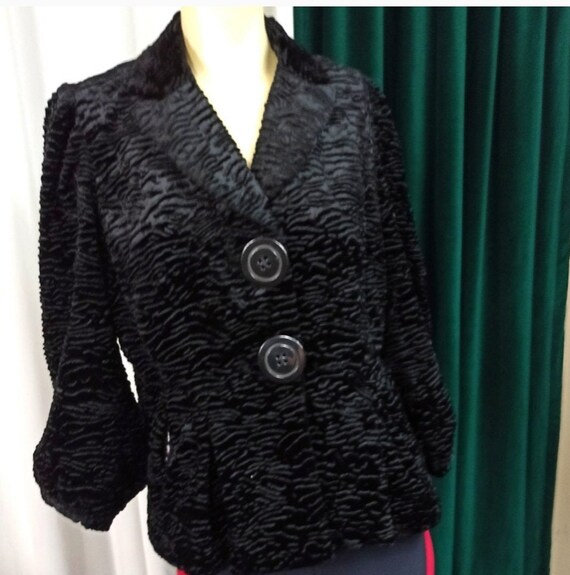 Vintage Faux Mink Blazer - image 1