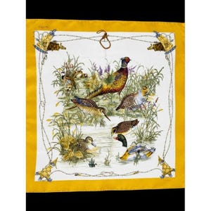 Gucci Scarf Vintage Silk Birds - Etsy
