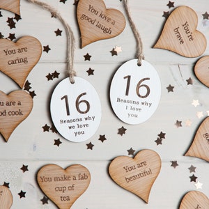 16th birthday gift, 16 Reasons Why I We Love You, Personalised 16th Birthday Present, Birthday Milestone Gift, 16th Birthday Keepsake,