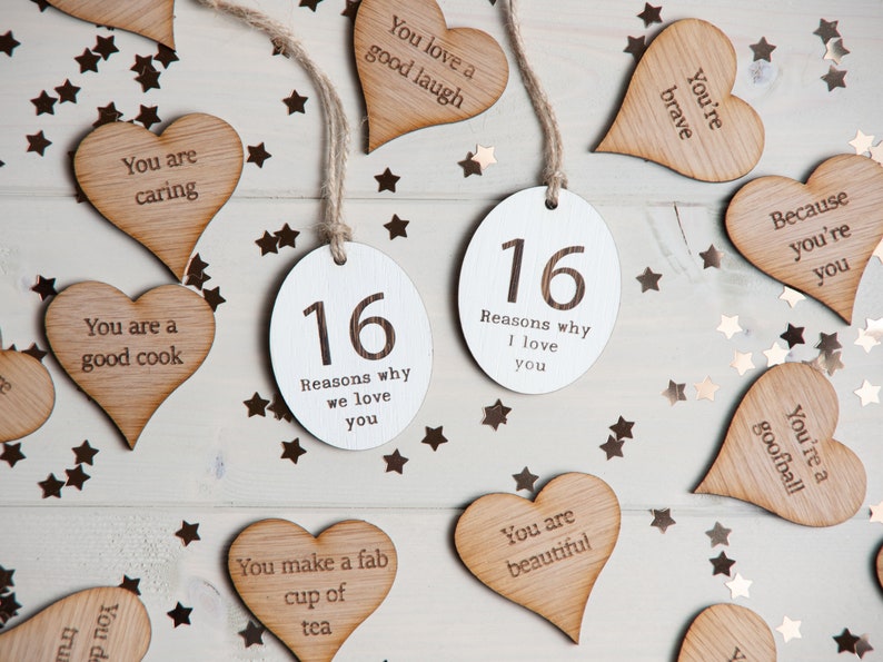 16th birthday gift, 16 Reasons Why I We Love You, Personalised 16th Birthday Present, Birthday Milestone Gift, 16th Birthday Keepsake,