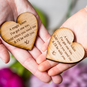 Back To School Hug Tokens, Brave Tokens, First Day Of School, Starting School Gift, Miss you, Thinking Of You Pocket Hug
