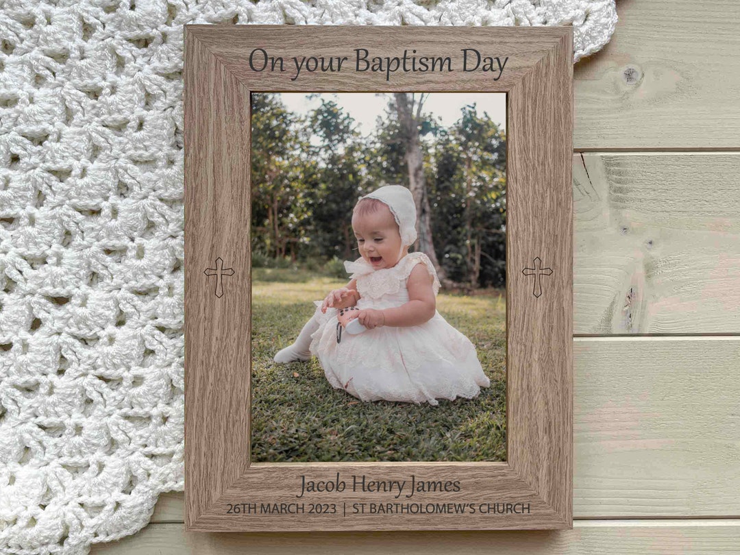 Personalised Baptism Photo Frame Gift, Baptism Picture Frame, Gift for Goddaughter, Gift for