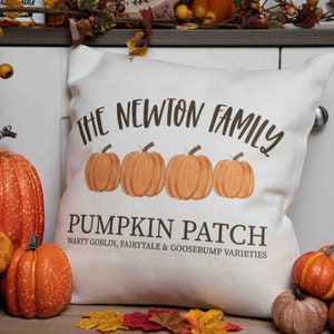 Autumn Decor Cushion, Autumn Decor, Autumn Decorations, Personalised Autumn Pumpkin Cushion, Rustic Autumn Decor