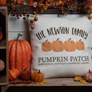 Autumn Decor Cushion, Autumn Decor, Autumn Decorations, Personalised Autumn Pumpkin Cushion, Rustic Autumn Decor
