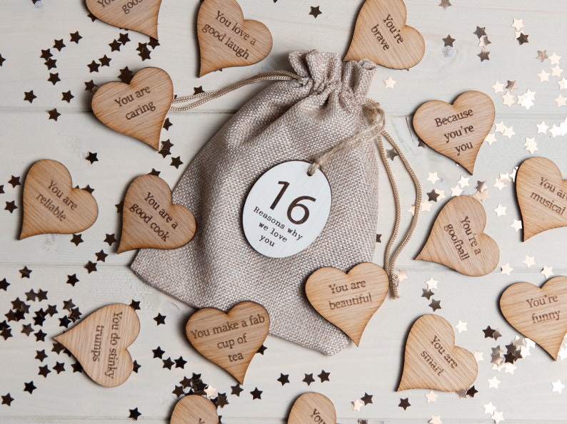 16th birthday gift, 16 Reasons Why I We Love You, Personalised 16th Birthday Present, Birthday Milestone Gift, 16th Birthday Keepsake,