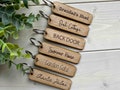 Personalised Oak Keyring, Custom Key Fob, Door, Shed Garage, Flat, Hotel, Air BnB, New Home Gift, Stocking Filler product logo