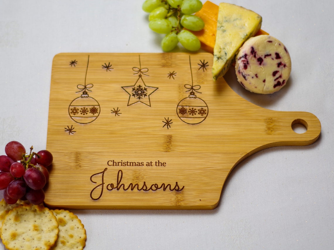Tabla de Quesos de Navidad Personalizada Personalizado Etsy