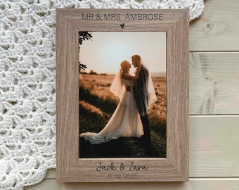 Wedding Gift, Wedding Day Personalised Picture Frame, Photo frame, Mr and Mrs, Mr and Mr, Mrs and Mrs, Newly Wed Gift, Just Married Gift