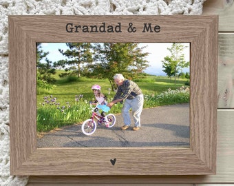 Grandad & Me Photo Frame, Gift for Grandad, Father's Day Gift for Grandad, Grandpa Picture Frame, Birthday Gift For Grandad, 5x7 or 6x4