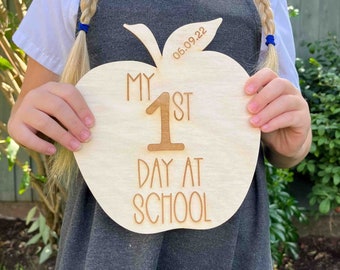 Back To School Photo Prop Sign, First Day Of School, First Day Photo Keepsake, Starting School Sign